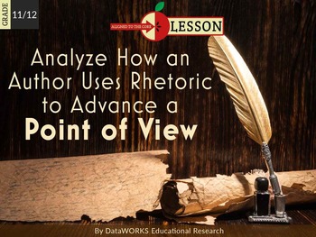 Preview of Analyse How an Author Uses Rhetoric to Advance a Point of View