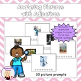 Analysing Pictures with Adjectives
