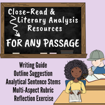 Preview of Analysis Essay Lesson and Rubric for any Literary Text