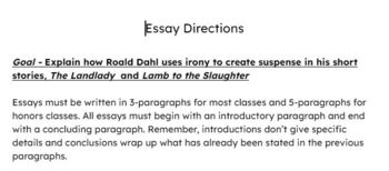 irony characterization essay