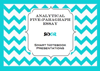 Preview of Analytical Five-Paragraph Essay : 13 Smart Notebook Files.  OVER 100 SLIDES! #ed