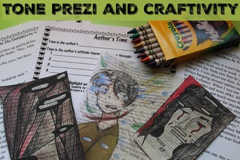 Preview of Analyze Author's Tone Prezi and Craftivity