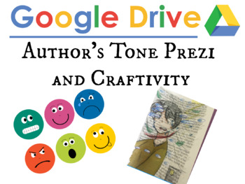 Preview of Analyze Author's Tone Prezi and Craftivity (Google Drive) (Distance Learning)