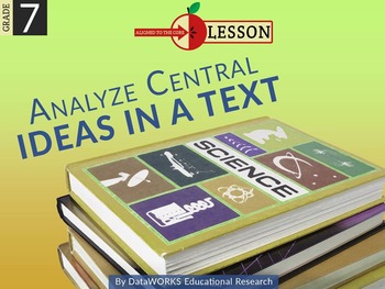 Preview of Analyze Central Ideas in a Text