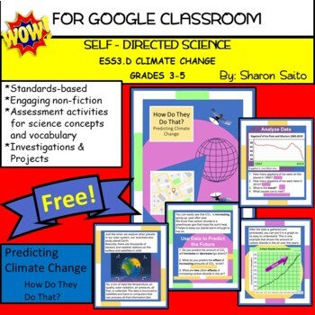 Preview of Analyze Climate Data ESS3.D Grades 3-5 by Saito