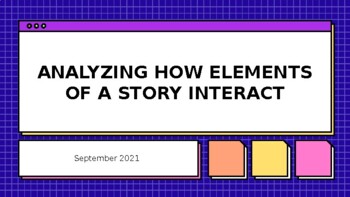 Preview of Analyze How Elements of a Story Interact: Presentation and Quizziz