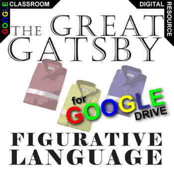 Preview of Analyze & Interpret THE GREAT GATSBY Figurative Language DIGITAL (65 Quotes)