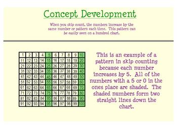 Preview of Patterns in Skip Counting Full Lesson (Day 2 Smartboard)