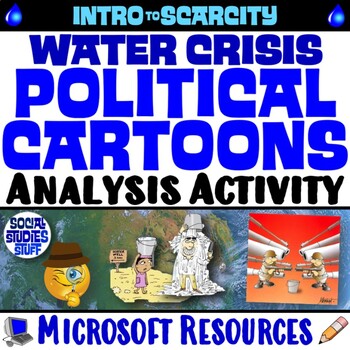 Preview of Analyze Water Scarcity with Political Cartoons Practice Activity | Microsoft