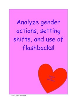 Preview of Analyze gender actions, setting shifts, and use of flashbacks!