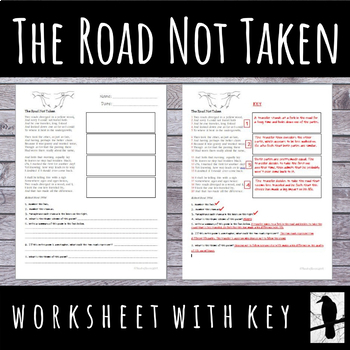 road not taken summary pdf