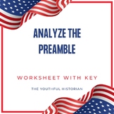 Analyze the Preamble worksheet with KEY