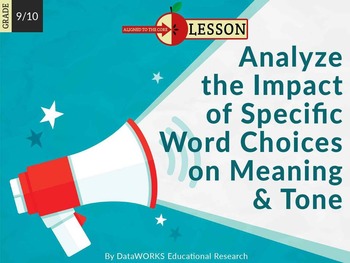 Preview of Analyze the Impact of Specific Word Choices on Meaning and Tone