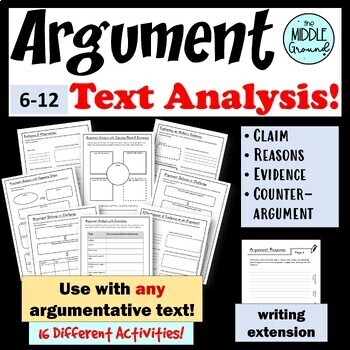 Preview of Analyzing Argument - Claims- Evidence- Reasons - Ethos Pathos Logos