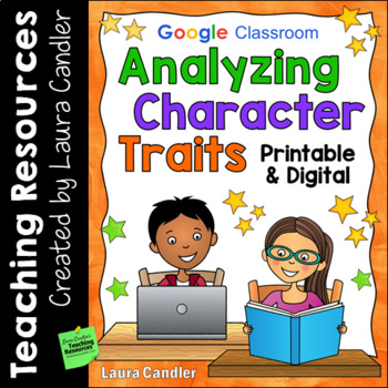 Preview of Analyzing Character Traits - Printable & Digital Resources for Remote Learning