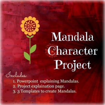 Preview of Analyzing Character Traits  - Mandala