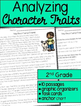 Preview of Reading Comprehension Passages and Questions: Character Traits  - 2nd Grade