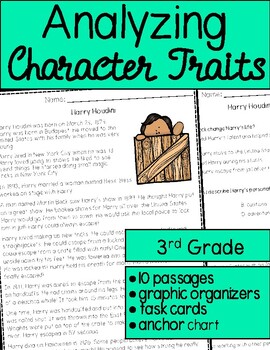 Preview of Reading Comprehension Passages and Questions: Character Traits - 3rd Grade