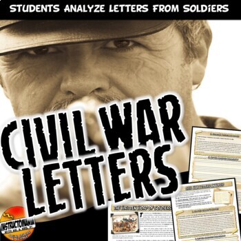 Preview of Analyzing Civil War Letters: Common Core Primary Source Analysis Activity