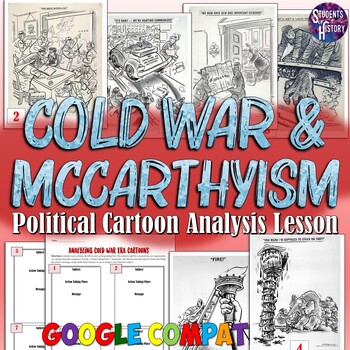 Preview of Cold War & McCarthyism Political Cartoon Analysis Activity