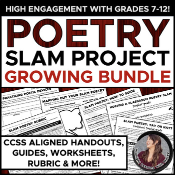 Preview of Analyzing & Creating Slam Poetry BUNDLE (Host Your Own Poetry Slam!)