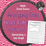 Analyzing Data: Heart Rate Line Graph Worksheet for Homeos