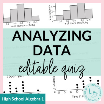 Preview of Analyzing Data Quiz