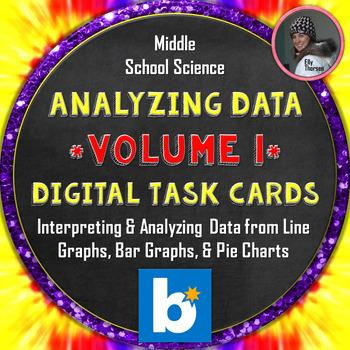 Preview of Analyzing Data and Interpreting Graphs Digital Task Cards for BOOM Learning V1