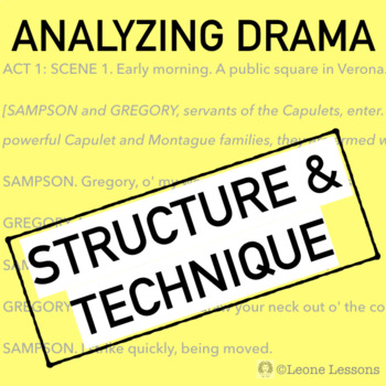 Preview of Introduction to Drama Presentation: Structure & Technique