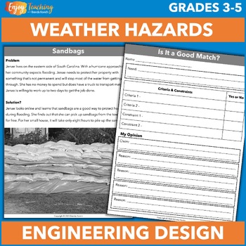 Preview of Analyzing Engineering Design Solutions for Weather-Related Hazards NGSS 3-ESS3-1
