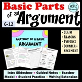 Analyze & Evaluate Argument - Claims Evidence Reasons - Pa