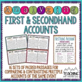 Analyzing Firsthand and Secondhand Accounts