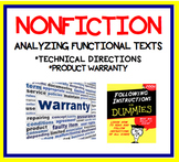 Analyzing Functional Texts - Technical Directions & Product Warranty - RI.7.5.