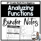 Analyzing Functions - 8th Grade Math Binder Notes