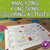 Analyzing Functions Activity (Coloring Page)