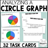 Analyzing Graphs Task Cards - circle graphs