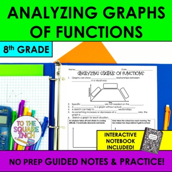 Preview of Analyzing Graphs of Functions Notes & Practice | Guided Notes