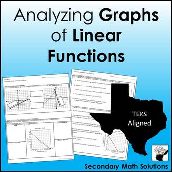 Preview of Analyzing Graphs of Linear Functions