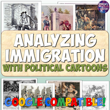 Preview of Immigration Political Cartoon Analysis Activity