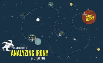 Preview of Analyzing Irony in Literature - Reading Notes & Prezi