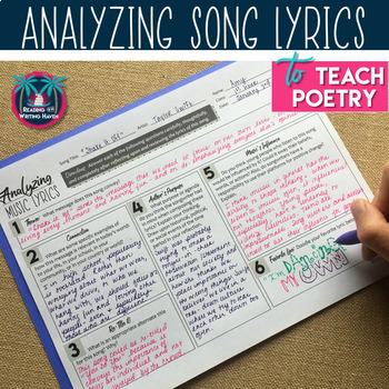 song analysis assignment poetry