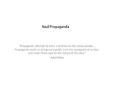 Analyzing Nazi Propaganda