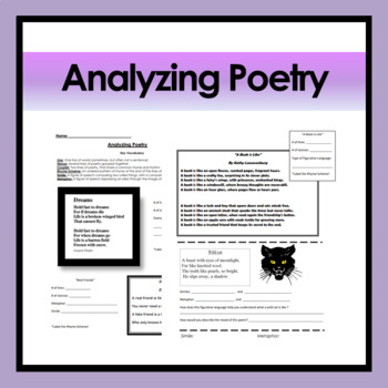 Analyzing Poetry by BigKidsLearn | TPT