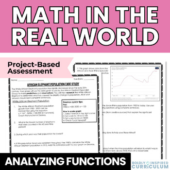 Preview of Analyzing and Comparing Polynomial Functions Activity | Real World Application