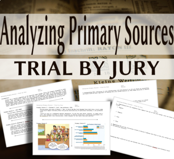 Preview of Analyzing Primary Sources - Trial by Jury