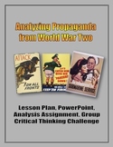 Analyzing Propaganda from World War Two (WW2) - Lesson, Po