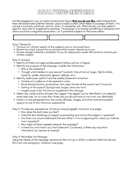 Preview of Analyzing Rhetoric in Media