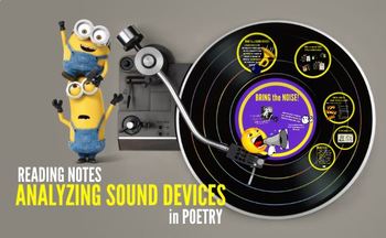 Preview of Analyzing Sound Devices in Poetry - Reading Notes & Prezi