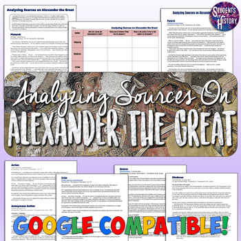 Preview of Alexander the Great Document Analysis Activity