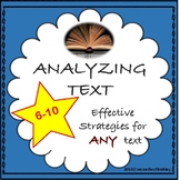Analyzing Text - Effective Strategies for ANY Novel